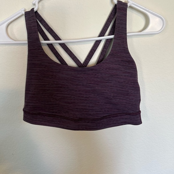 lululemon athletica Purple Strappy Sports Bra Size Small/6 - Picture 2 of 5